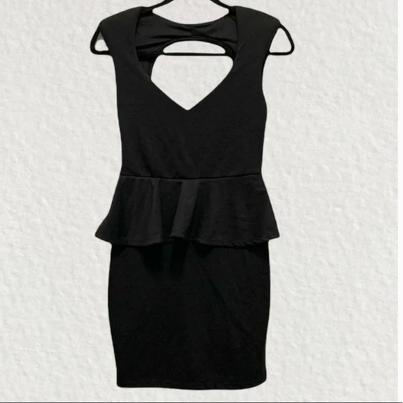 ‼️Winter SALE❄️‼️ Bundle: BCBG Black Cocktail Dress (6) & Black Peplum Dress (S) - Picture 8 of 11